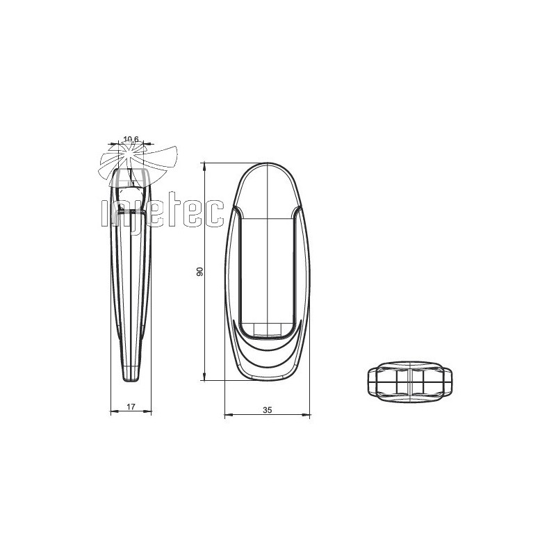 Pêndulo Audace Plus semi-aberto com gravação