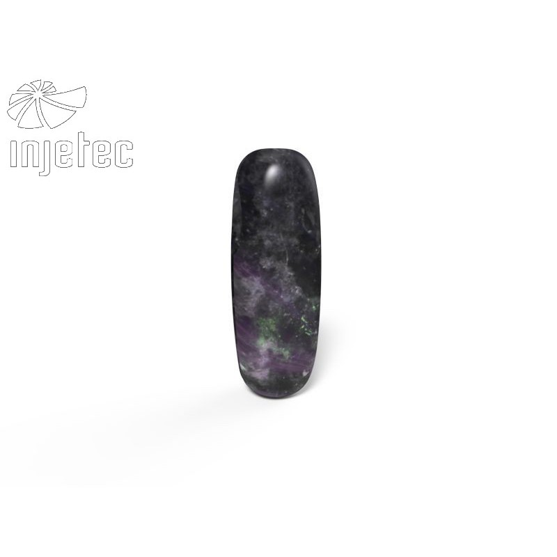 Pêndulo Mármor sem gravação madre pérola negra escura