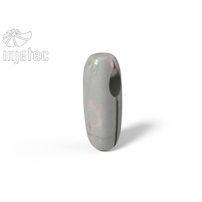 Pêndulo Mármor sem gravação madre pérola negra clara