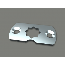 SUPORTE FLANGE MOTOR ESTRELA SEM PARAFUSO ZINCADO