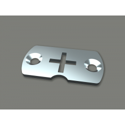 SUPORTE FLANGE MOTOR CRUZETA SEM PARAFUSO ZINCADO