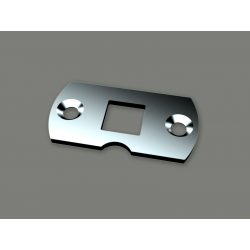 SUPORTE FLANGE MOTOR QUADRADO SEM PARAFUSO ZINCADO