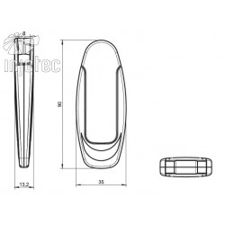 Pêndulo Audace semiaberto com gravação