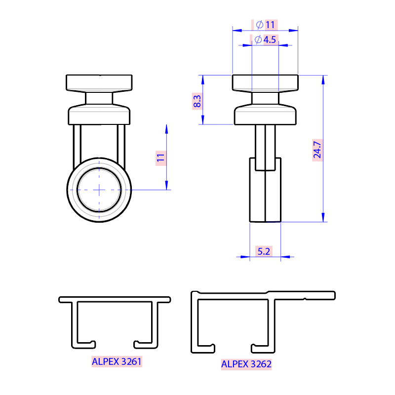 Rodízio com clic voal