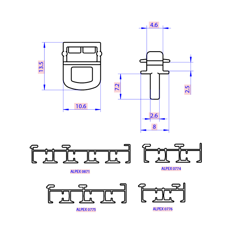 RODIZIO PARA PAINEL EUROPEU