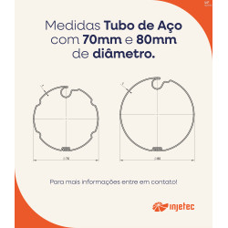 RODA PARA PERFIL DE MOTORIZAÇÃO AÇO
