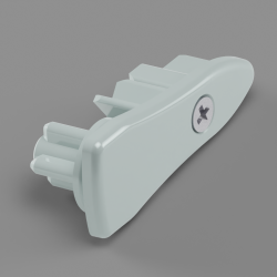 Tampa da base double vision 6590C rolete 5437 e parafuso s/ aba